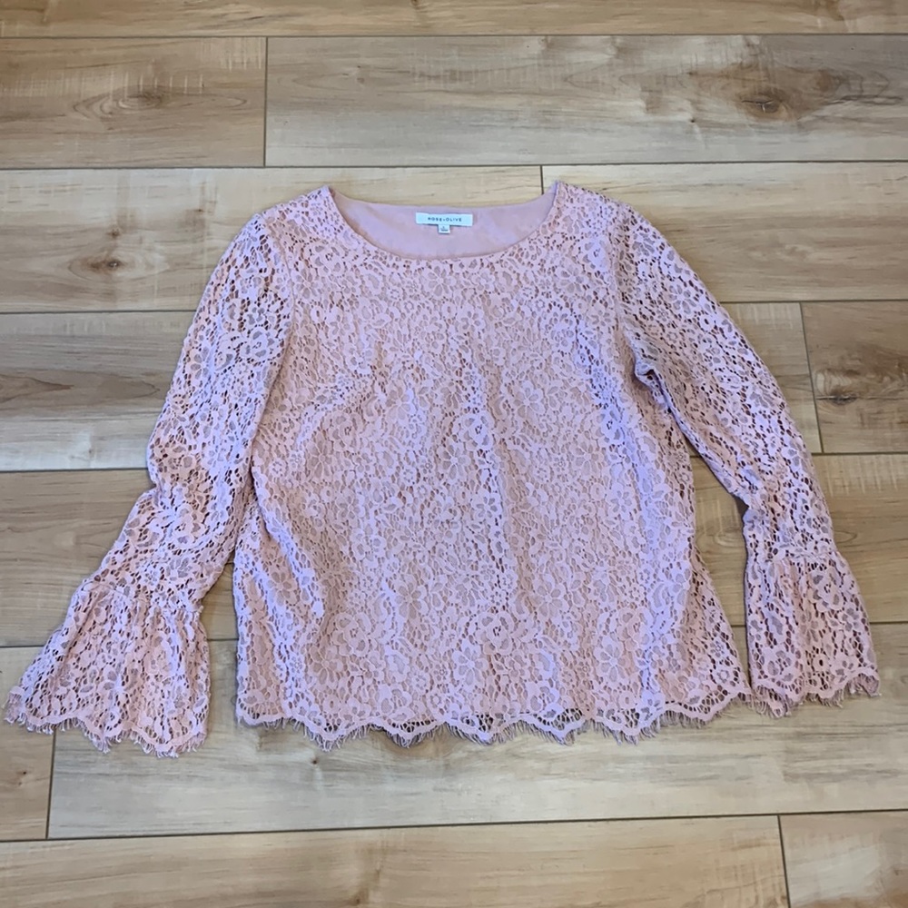 Rose and Olive Shirt in Great Condition
